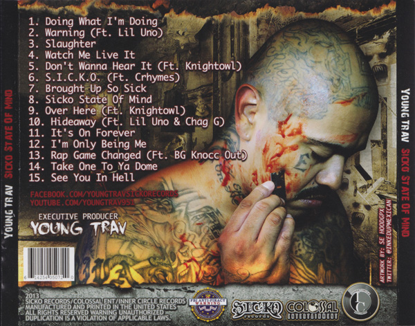 Young Trav - Sicko State Of Mind Chicano Rap Young Trav - Sicko State Of Mind Chicano Rap
